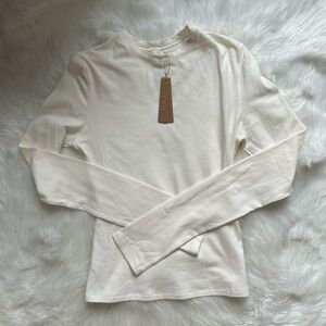 SKIMS Cotton Jersey Long Sleeve Tshirt S AP-TSH-0647